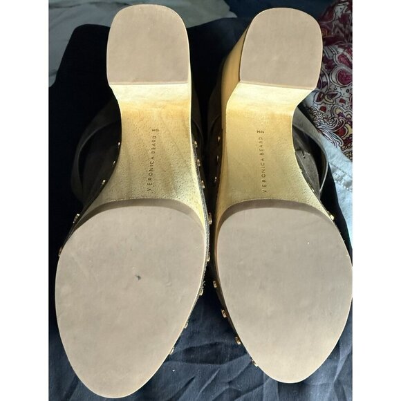 Veronica Beard Women’s 10  Brown Suede Clogs Designer Chic - Picture 6 of 11